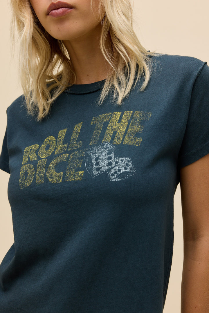 Daydreamer | Rolle The Dice Reverse GF Tee - Vintage Black
