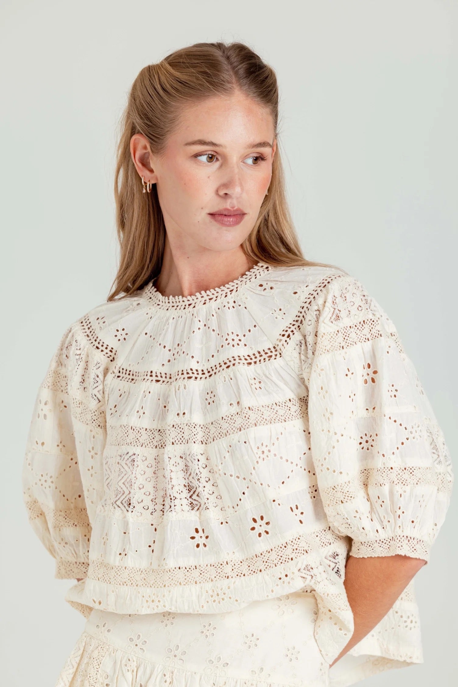 We Are Sundays | Dureya Top - Moonbeam Eyelet