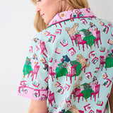 Printfresh | Mahjong Menagerie Short PJ Set - Pale Jade