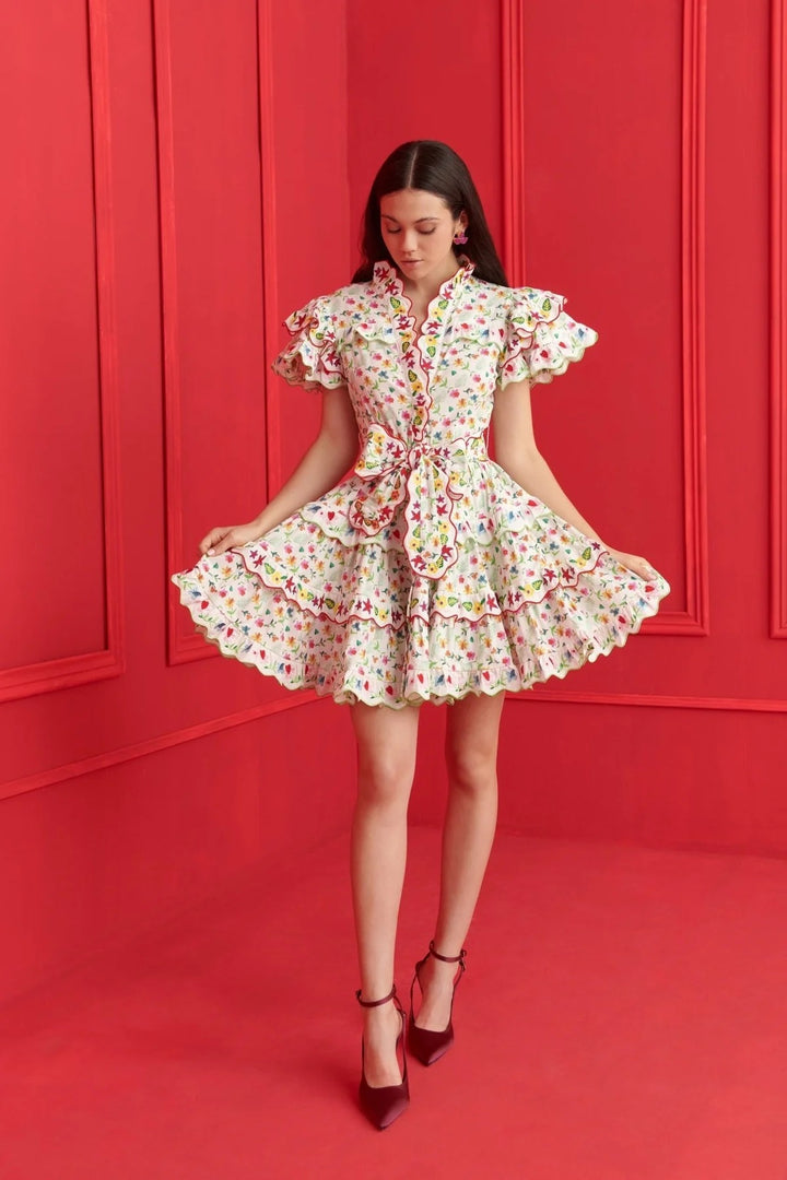 Celia B | Haze Dress Floral - White