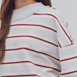Free People | Palm Springs Striped Pullover - Washed Blue Combo