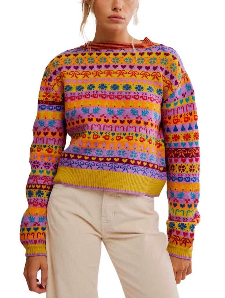 Free People | Favorite Things Sweater - Bright Confetti Combo