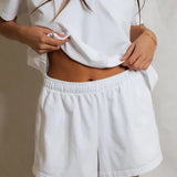 Perfect White Tee | The Liz Pull On Short - White