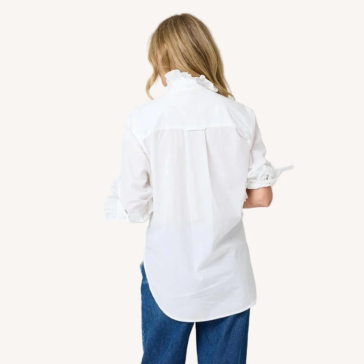 Kerri Rosenthal | Mia Ruffle Shirt - White