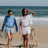 Perfect White Tee | The Liz Pull On Short - White