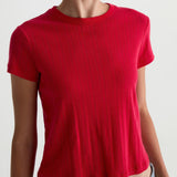 AG Jeans | Sadie Crew Tee - Recording Red