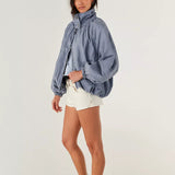 Free People | Chelsea Funnel-Neck Jacket - Flint Stone