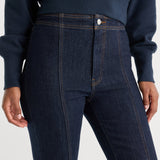 Good American | Good Classic Bootcut Seamed Pant - Rinse