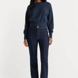 Good American | Good Classic Bootcut Seamed Pant - Rinse
