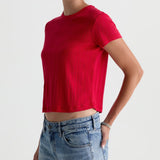 AG Jeans | Sadie Crew Tee - Recording Red