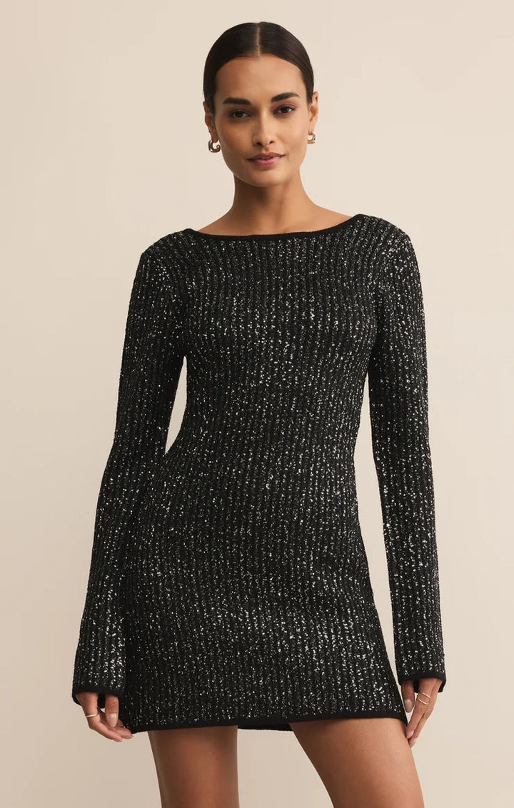 Z Supply | La Marca Sequin Mini Dress - Black