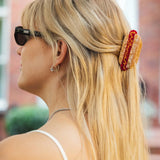 Solar Eclipse | Hand-painted America Hotdog Claw Clip