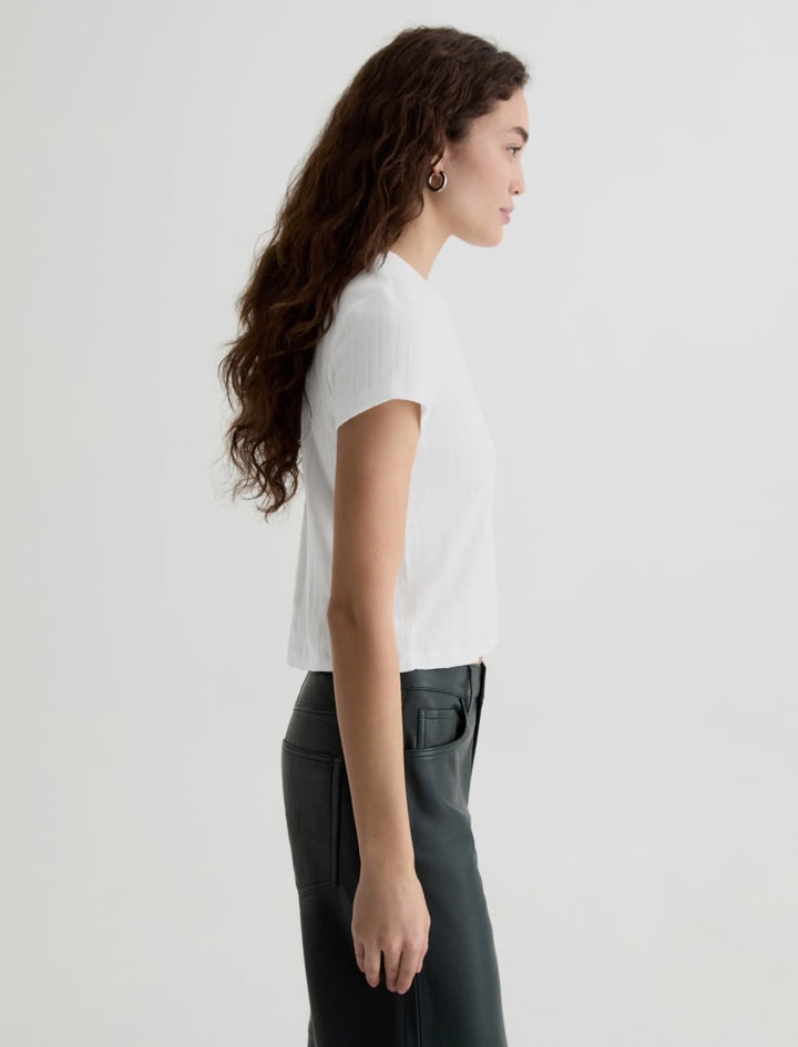 AG Jeans | Sadie Crew Tee - Powder