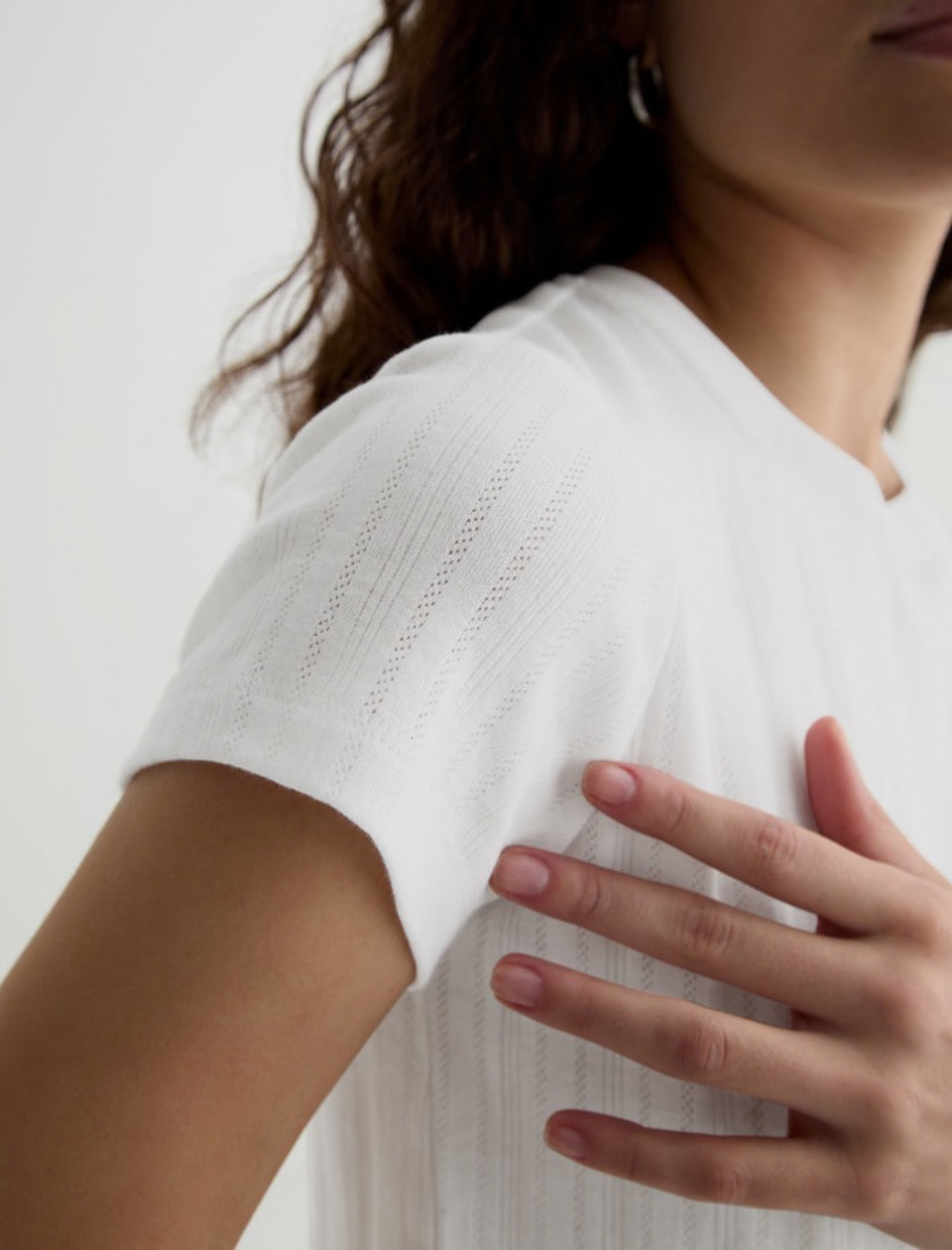 AG Jeans | Sadie Crew Tee - Powder