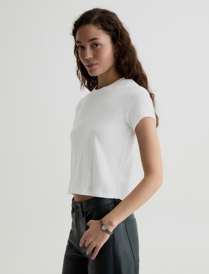 AG Jeans | Sadie Crew Tee - Powder