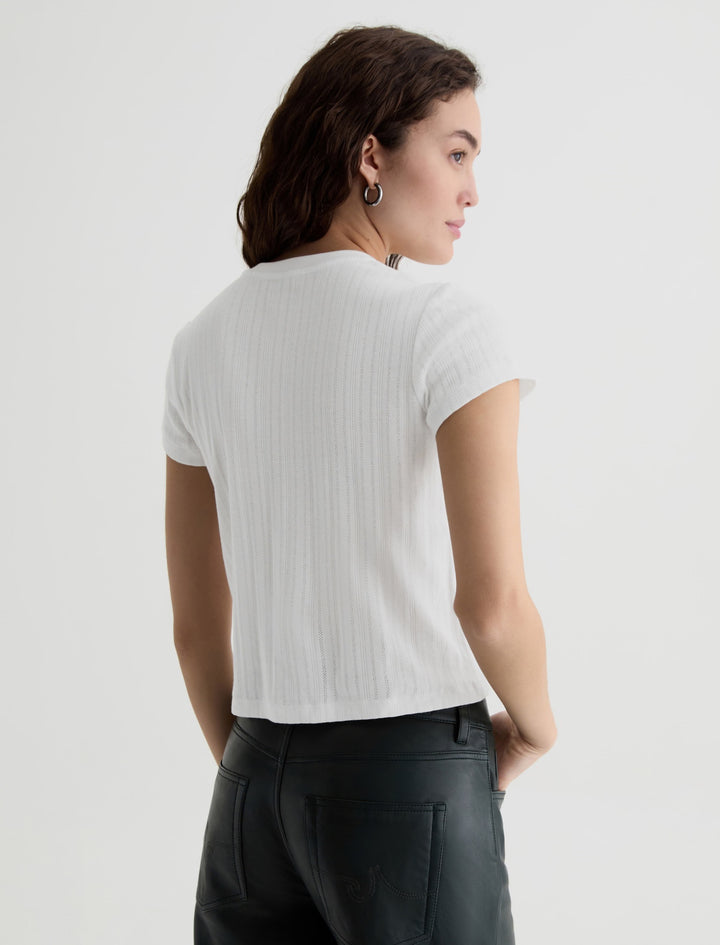 AG Jeans | Sadie Crew Tee - Powder