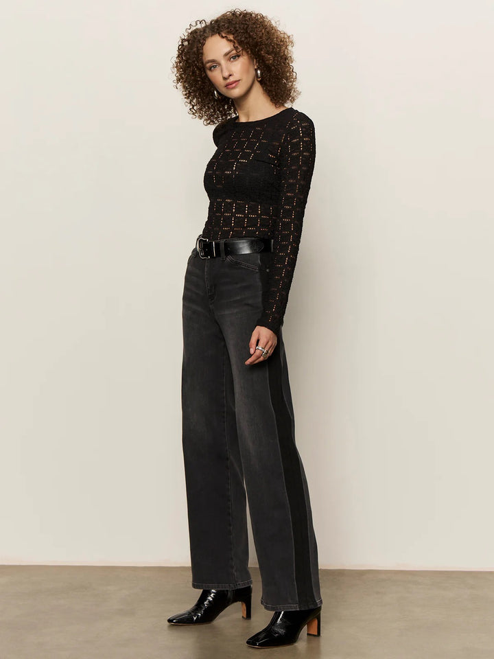 Sanctuary | Tuxedo Relaxed Straight Jean - Black Tie