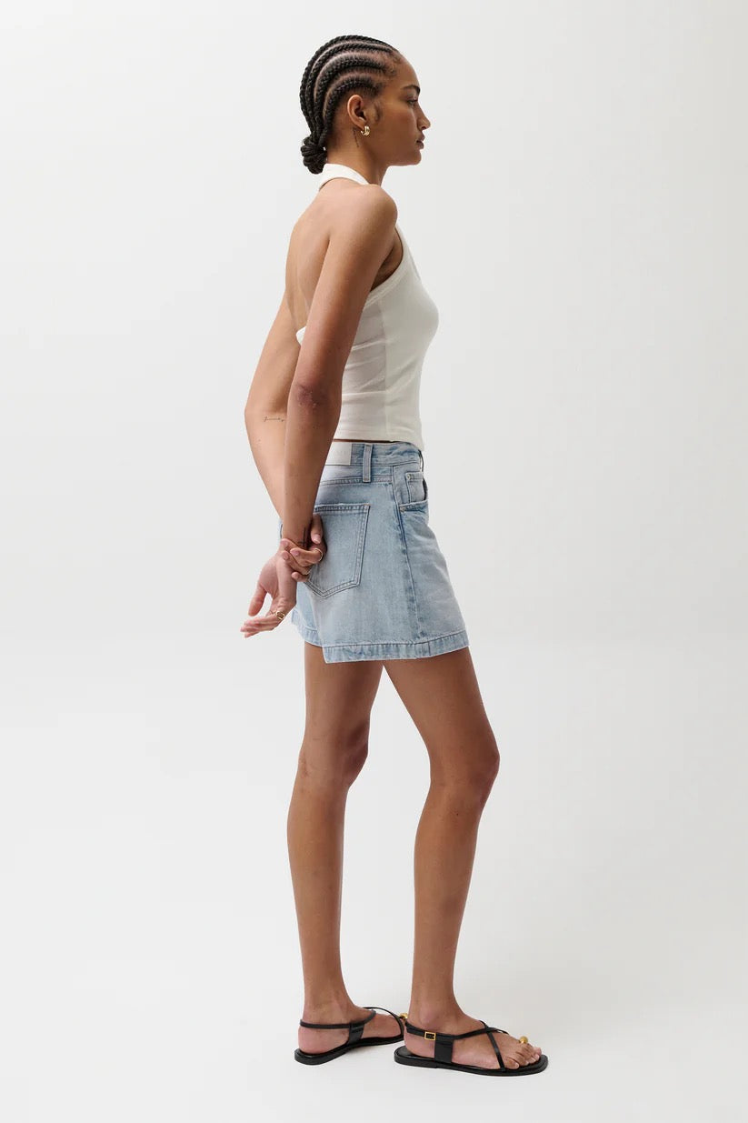 Pistola | Saige High Rise A-Line Short - Berkeley