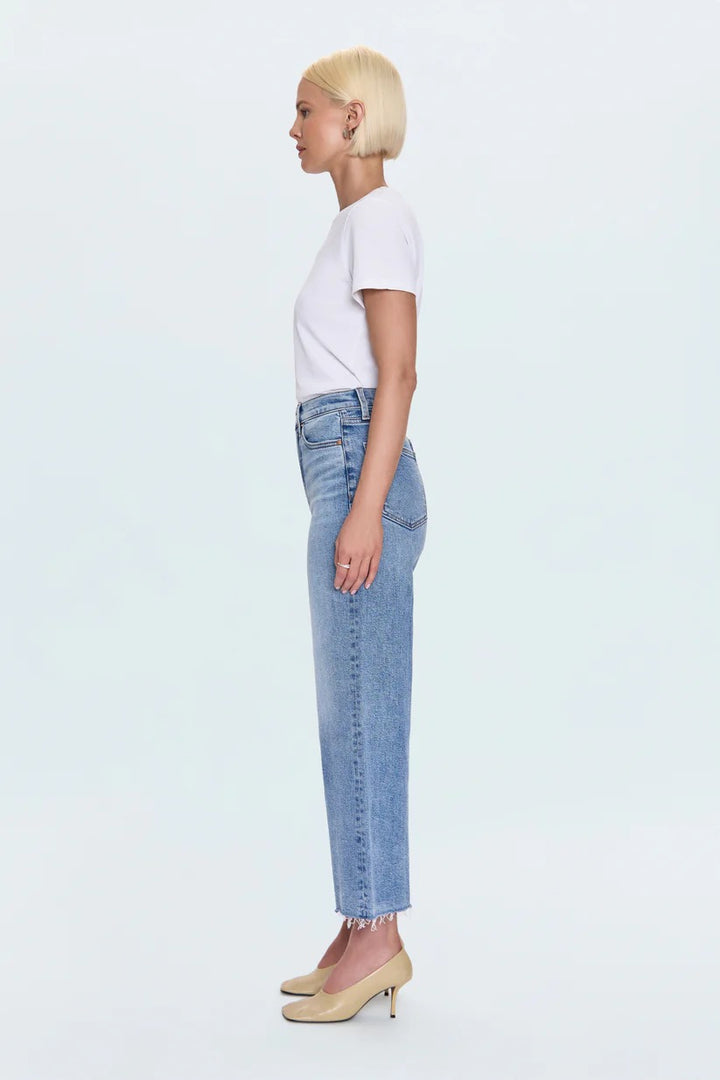 PIstola | Lana Crop High Rise Ultra Wide Jean - Bistro