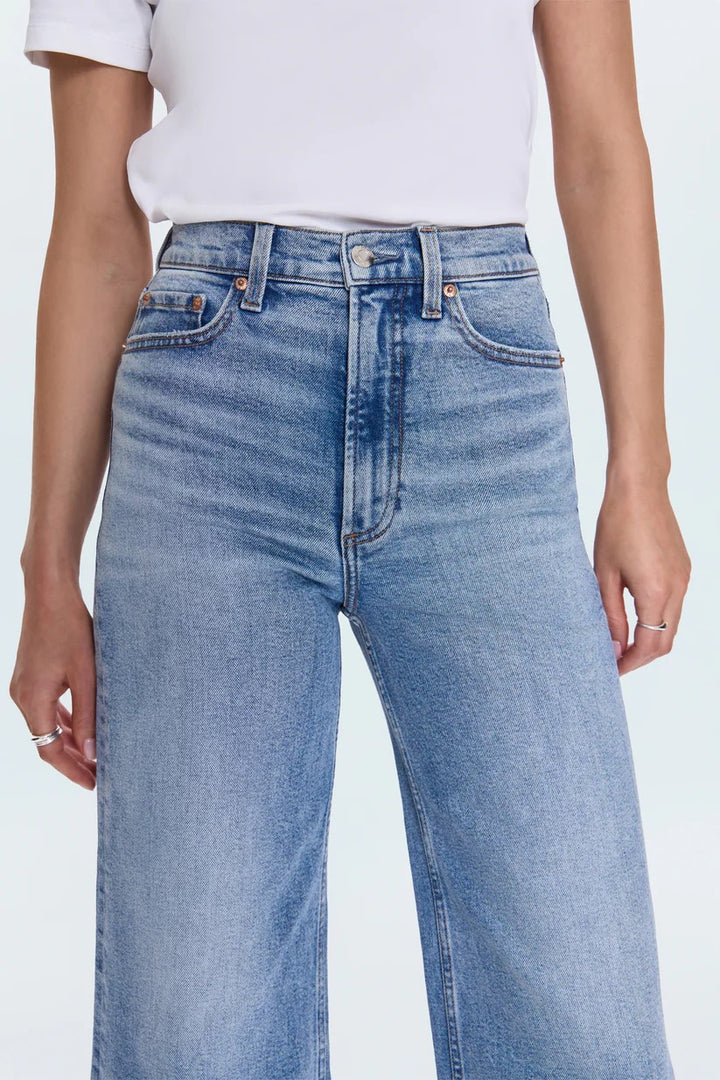 PIstola | Lana Crop High Rise Ultra Wide Jean - Bistro