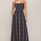Z Supply | Evermore Plaid Midi Dress - Eclipse