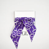 Gameday Luxe | Gameday Signature Scarf - Purple & White