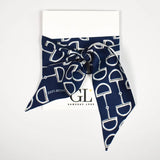 Gameday Luxe | Gameday Signature Scarf - Navy & White