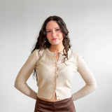 Lucy Paris | Celeste Cardigan - Beige