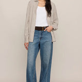 Z Supply | River Plaid Button Up - Frosted Pearl
