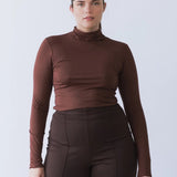 Ripley Rader | Modal Turtleneck - Cocoa