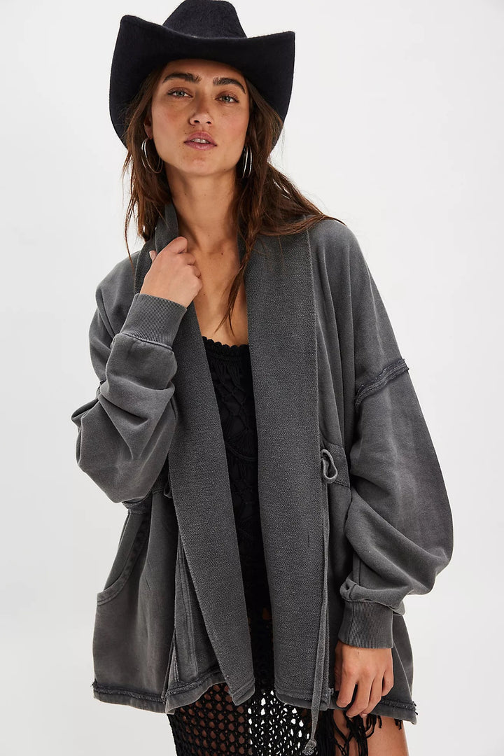 Free People | Boothbay Sweatshirt - Washed Black