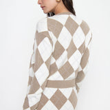 Show Me Your MUMU | Cher Mini Skort - Neutral Argyle Knit