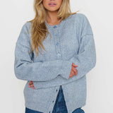 Show Me Your MUMU | Foster Cardigan - Blue Knit