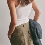 Free People | Riverfront Surplus Mini Skirt - Beech Leaves