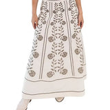 J. Marie Maelan Midi Skirt - Cream