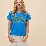 Daydreamer | Bruce Springsteen Garden State Reverse GF Tee - Azure Blue