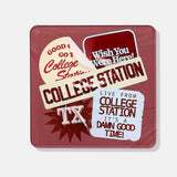 Tart by Taylor | College Station Coasters - Tailgate Collection Set of 4