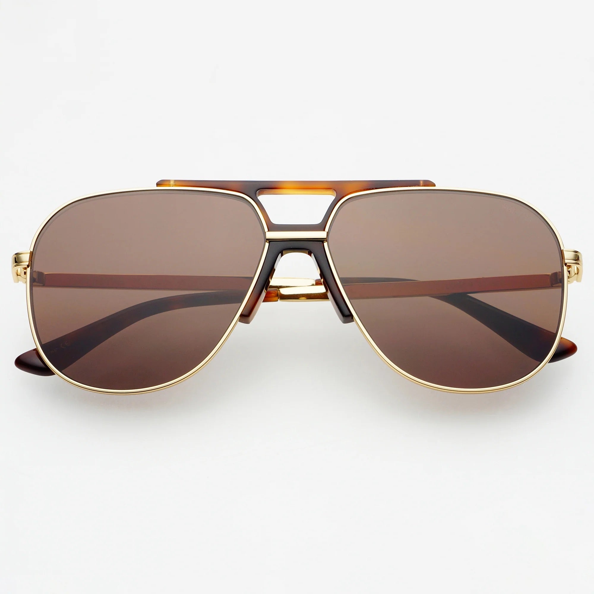 Freyrs | Logan Acetate Unisex Aviator Sunglasses - Dark Brown