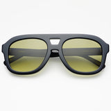 Freyrs | Voyager Acetate Unisex Aviator Sunglasses - Black