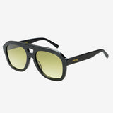 Freyrs | Voyager Acetate Unisex Aviator Sunglasses - Black