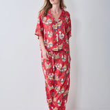 Printfresh | Holiday Hens Satin Wildest Dreams Set - Red Stocking