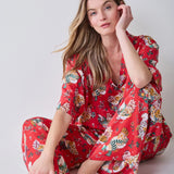 Printfresh | Holiday Hens Satin Wildest Dreams Set - Red Stocking