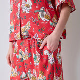 Printfresh | Holiday Hens Satin Wildest Dreams Set - Red Stocking