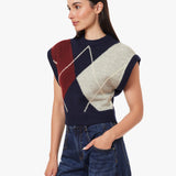 Habitual | Herringbone Sweater Vest - Navy with Winetasting