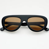 Freyrs | Jetsetter Aviator Acetate Sunglasses - Black