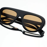 Freyrs | Jetsetter Aviator Acetate Sunglasses - Black