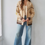 By Together | Rodeo Star Cardigan - Natural Brown