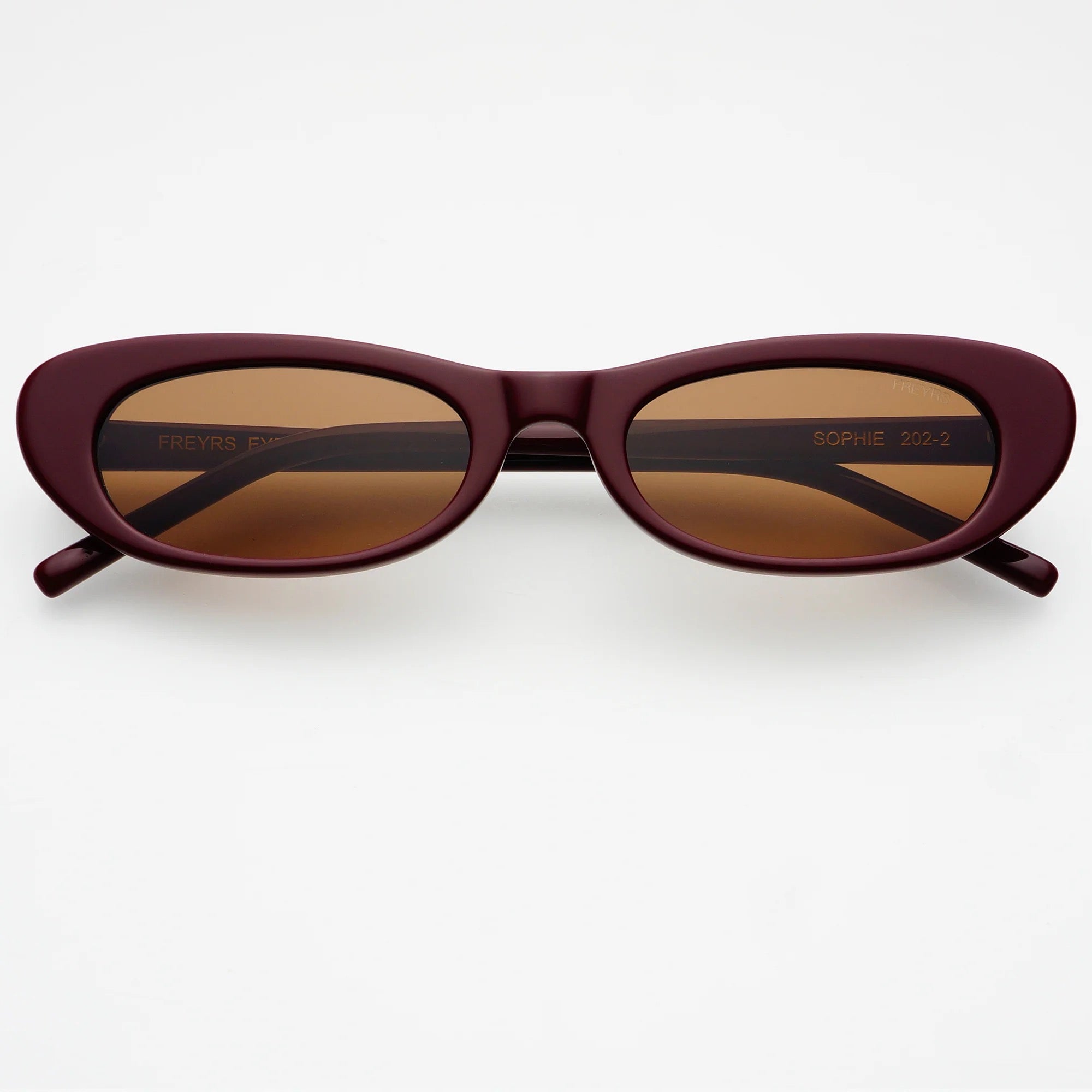 Freyrs | Sophie Acetate Women's Sunglasses - Burgundy