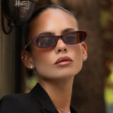 Freyrs | Sophie Acetate Women's Sunglasses - Burgundy