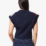 Habitual | Herringbone Sweater Vest - Navy with Winetasting